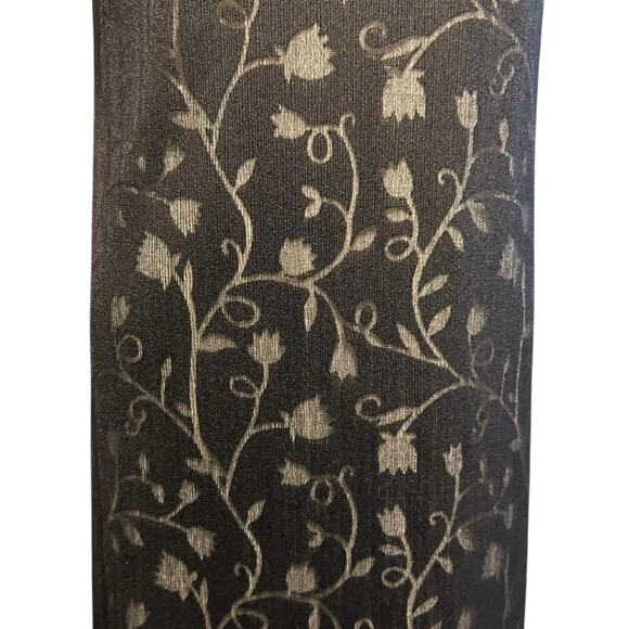 Saint Tropez West VTG Dress SZ 8 Sheer Overlay Lace Floral Black Sleeveless USA - Picture 4 of 10